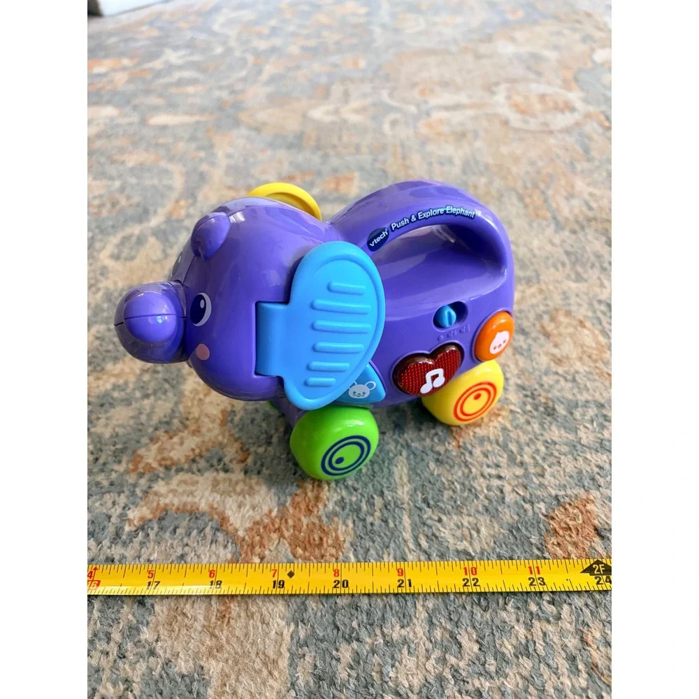 VTech Push & Explore Elephant Interactive‎ Toddler Baby Learning Toy